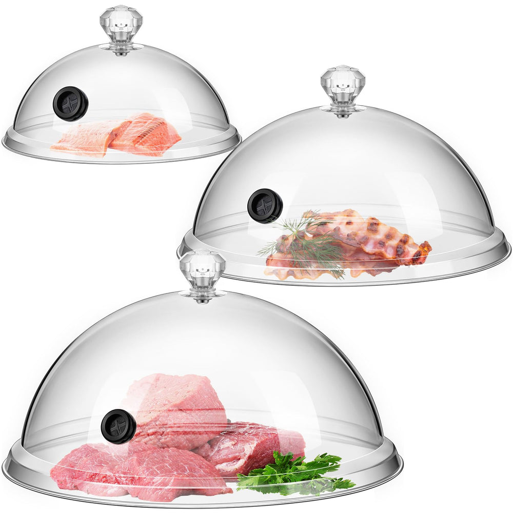 Baderke front view clear dome showing polished acrylic and tight seal benefit