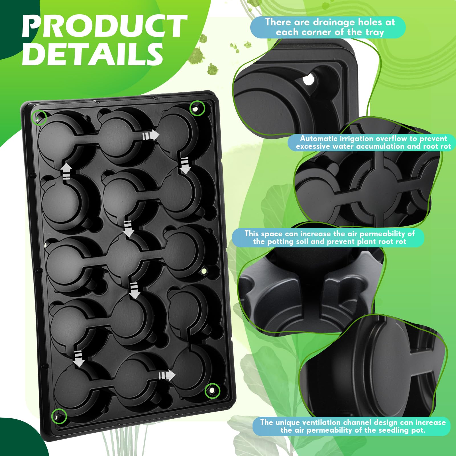 Baderke textured thickened plastic edge demonstrating durable construction for repeated use