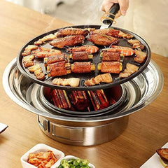 Baffect front view on tabletop showing compact grill and easy setup benefit