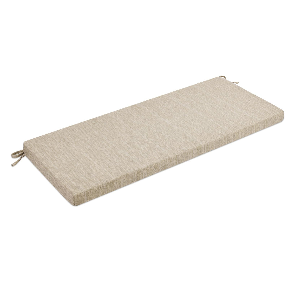 baibu front view beige bench cushion showing neutral style and comfort
