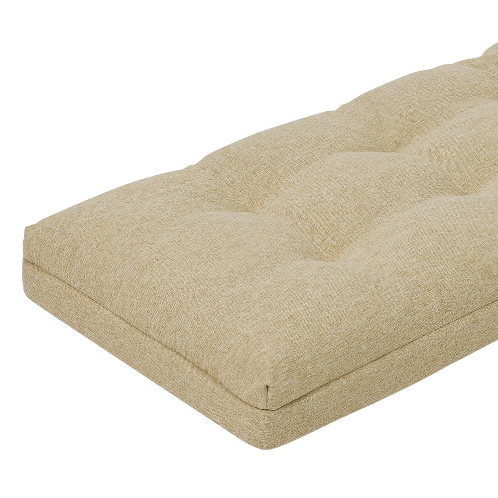 baibu front view beige cushion showing clean modern look and extra comfort