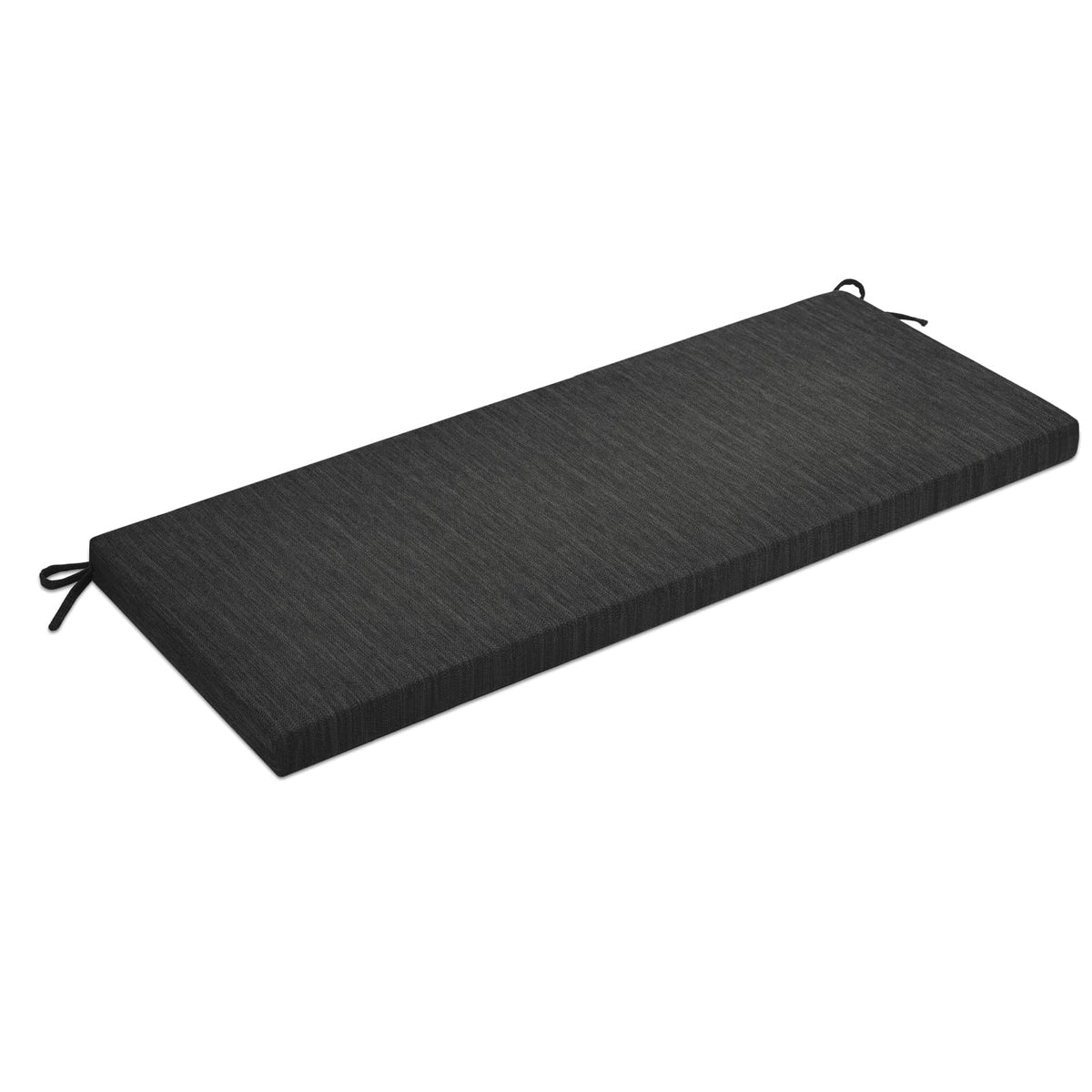 baibu front view bench cushion showing sleek black finish and clean edges for versatile styling