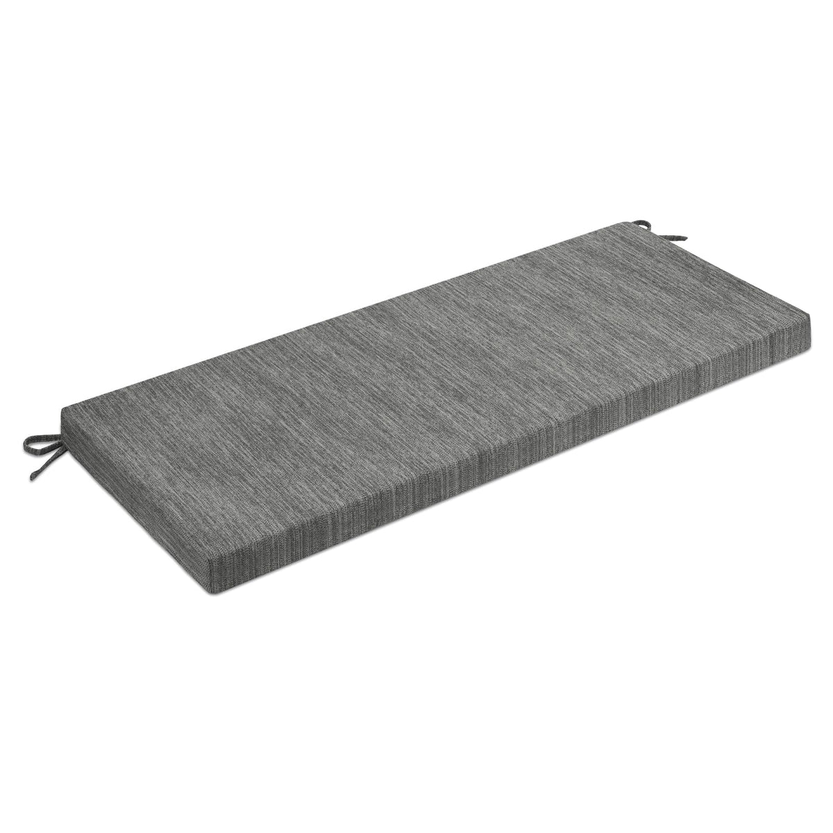 baibu front view of grey bench cushion showing clean fit and modern look