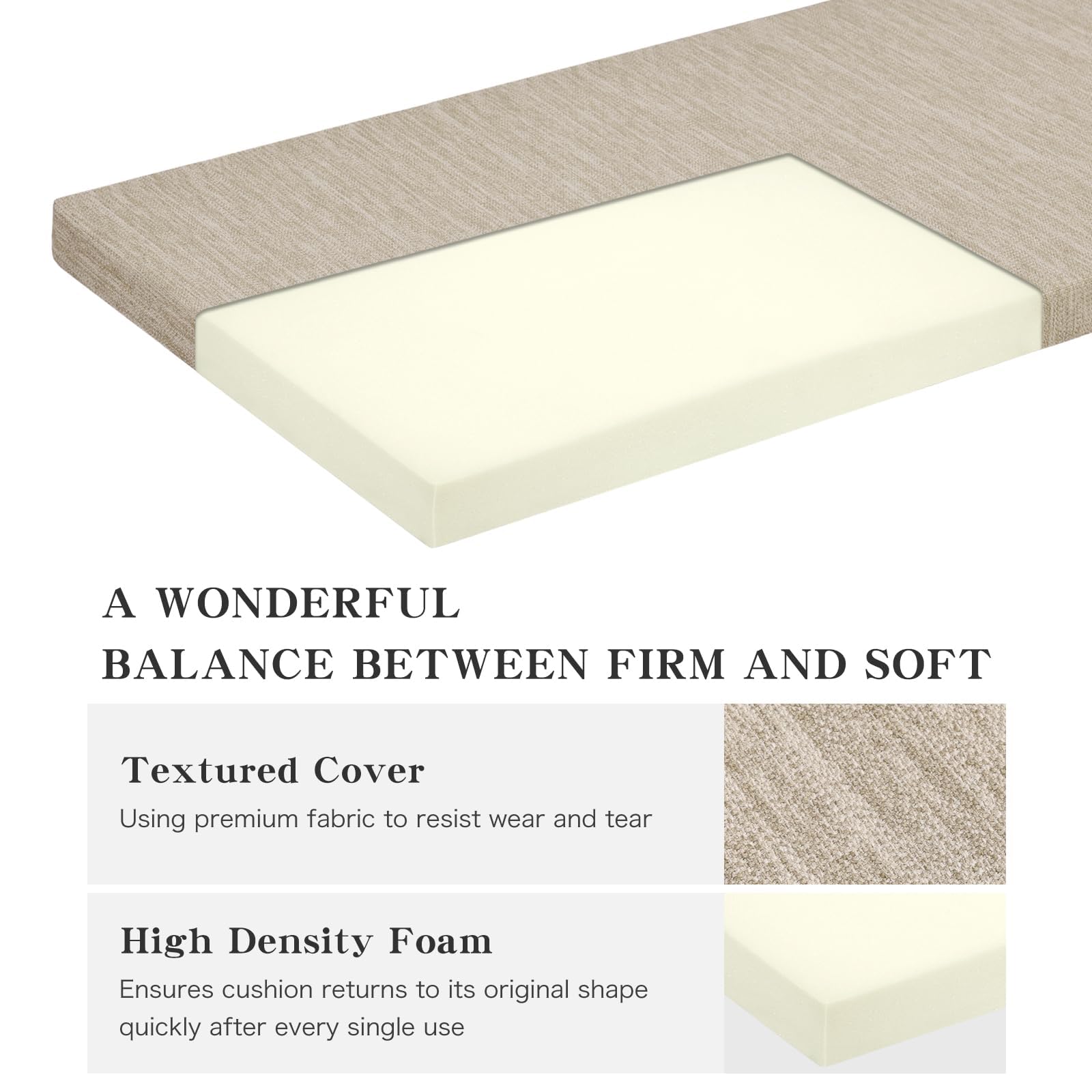 baibu on dining bench in room setting adds comfort and coordinated look