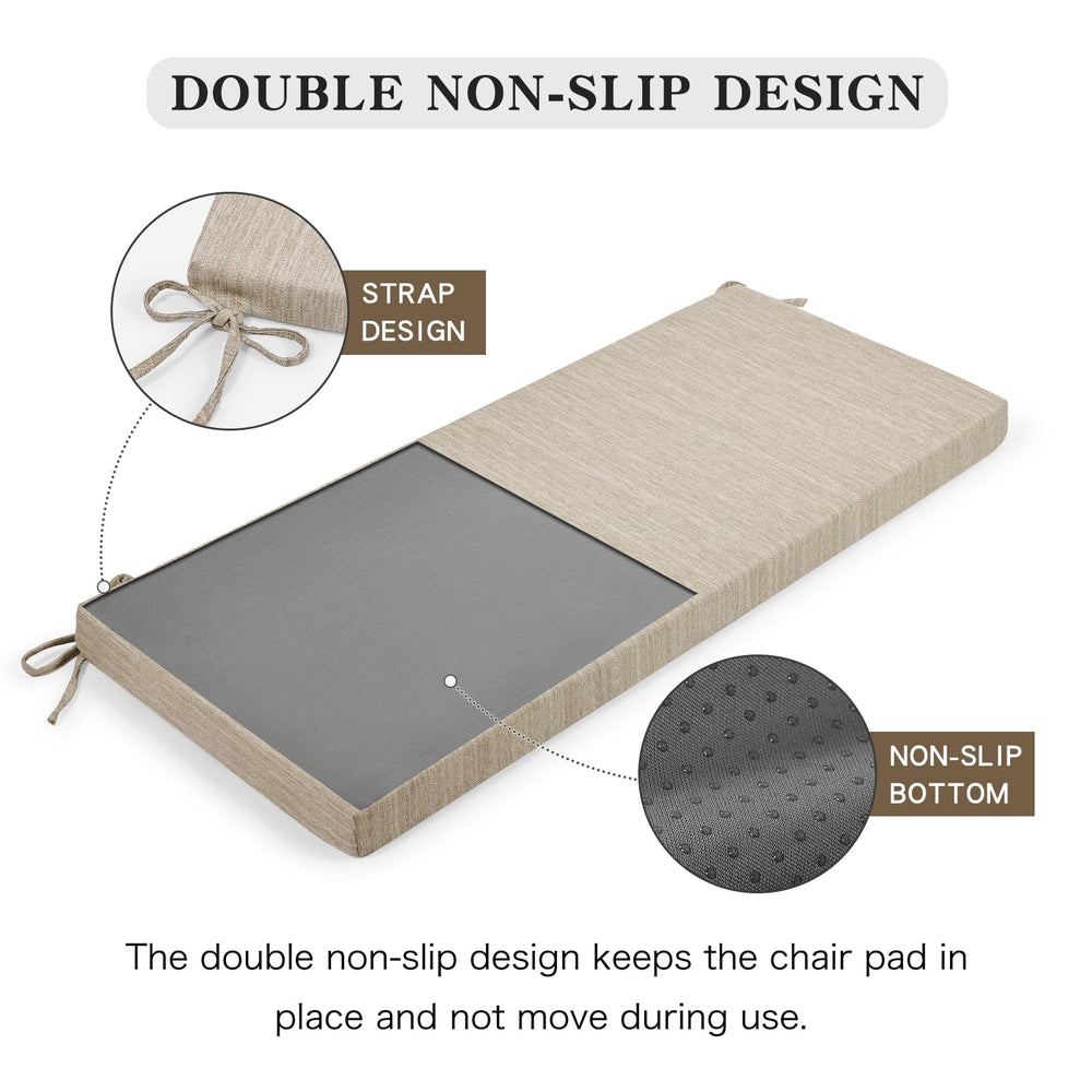 baibu non-slip bottom grips bench to prevent sliding