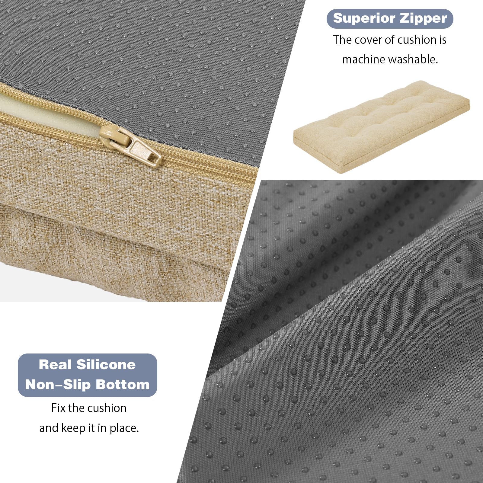 baibu strap detail and overlocked stitching showing reinforced construction and reliability
