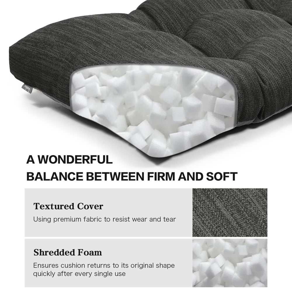 baibu 3-inch foam cross-section displaying density for steady support