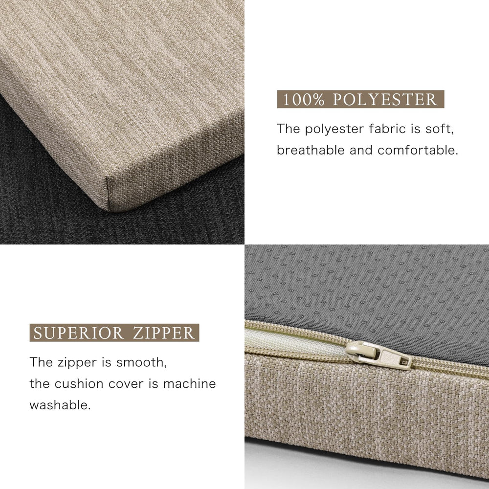 baibu tie straps detail secures cushion to bench