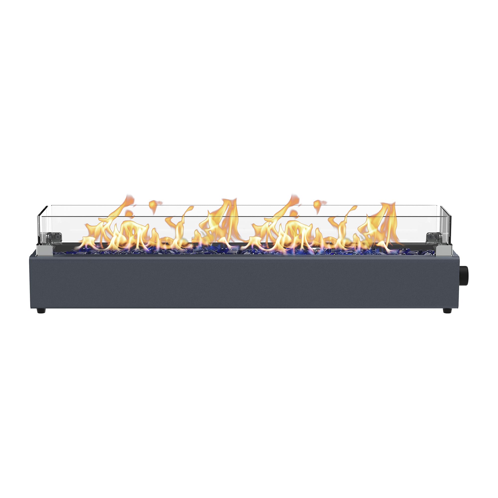 BAIDE HOME front view of tabletop fire pit showing style and centerpiece benefit
