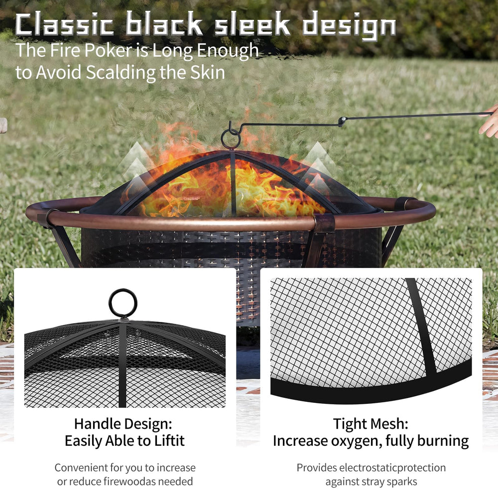 Baitedelai close-up of fine steel mesh texture offering ember protection