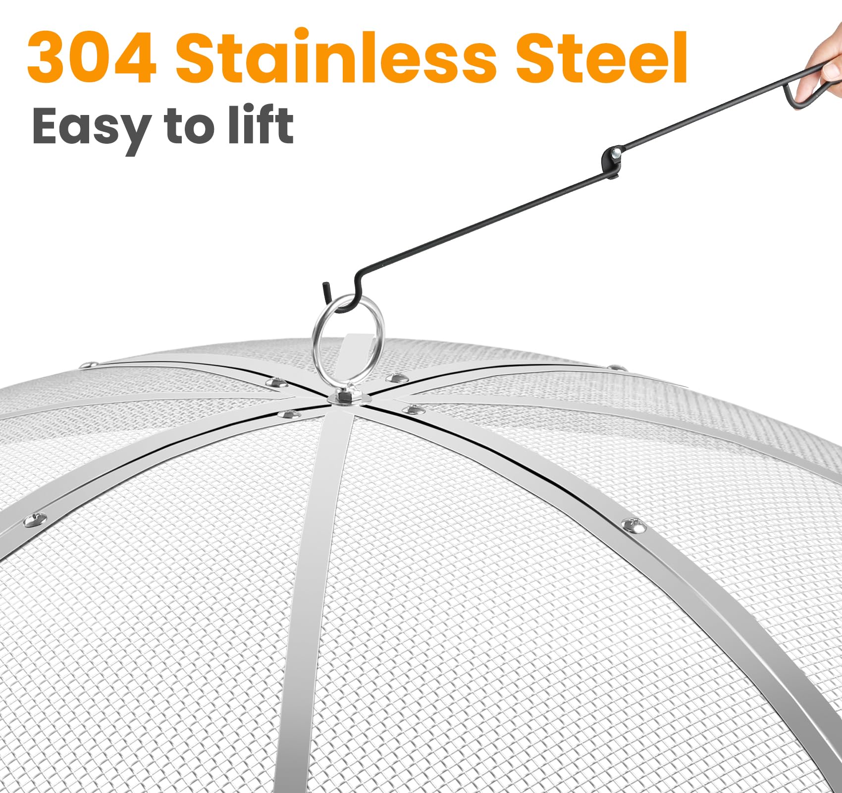 Baitedelai disassembled stacked stainless sections for compact transport and easy storage