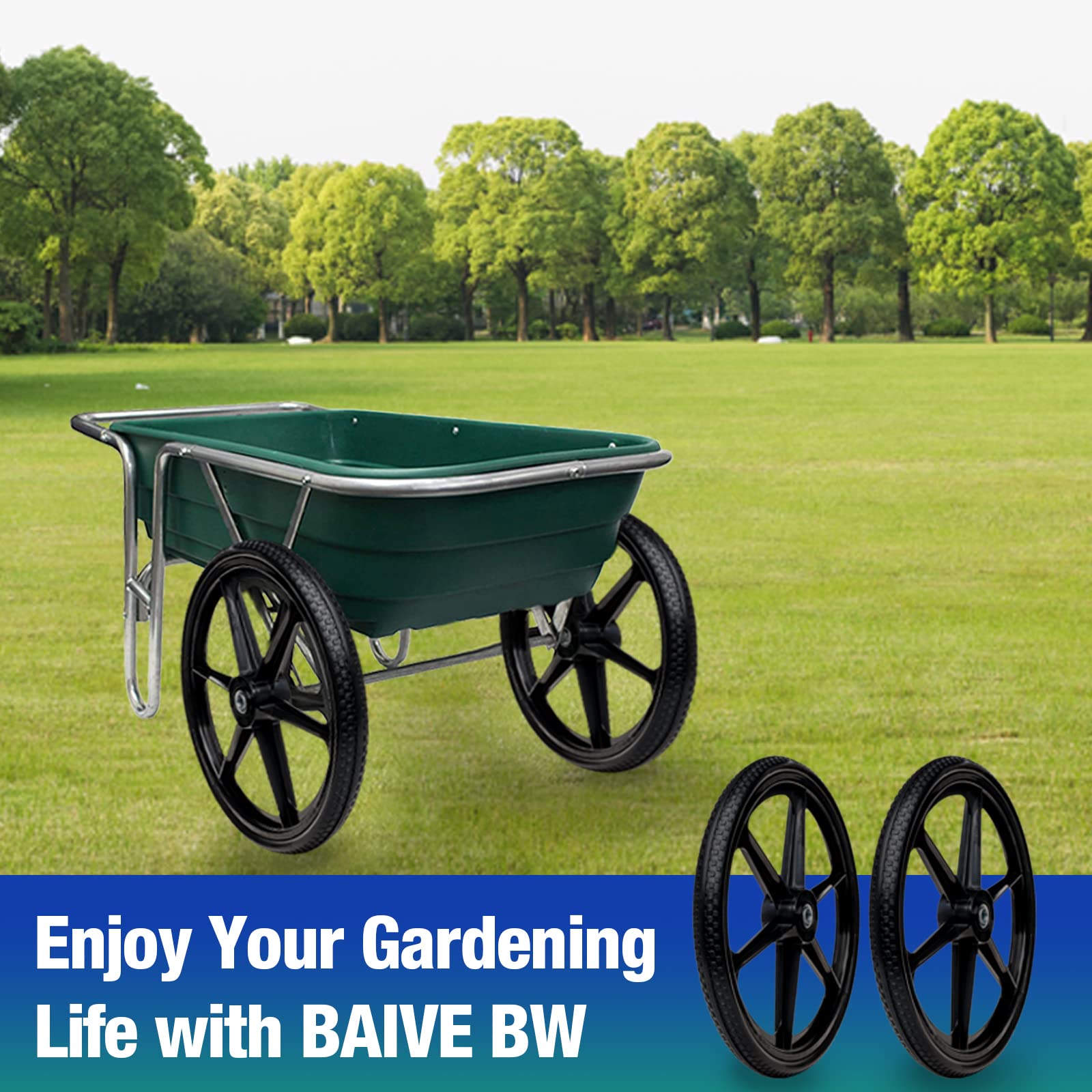 BAIVE BW product label and specifications sticker confirming axle and hub compatibility