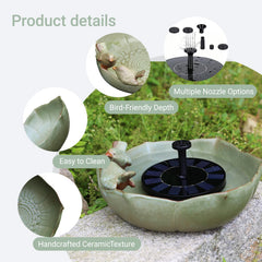 Bakayoyo bubbling water detail demonstrating gentle flow that attracts birds and pollinators
