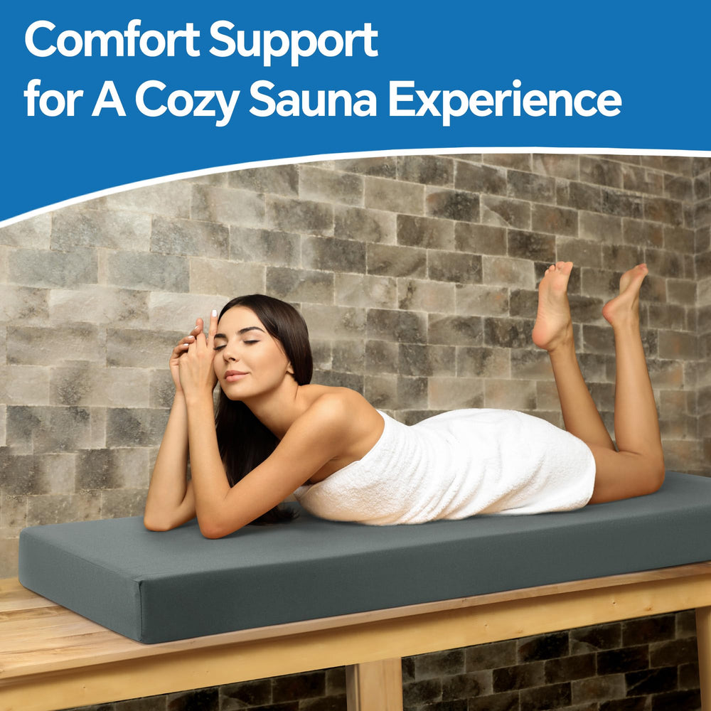 BALAPET cushion placed in infrared sauna demonstrating safe bench use