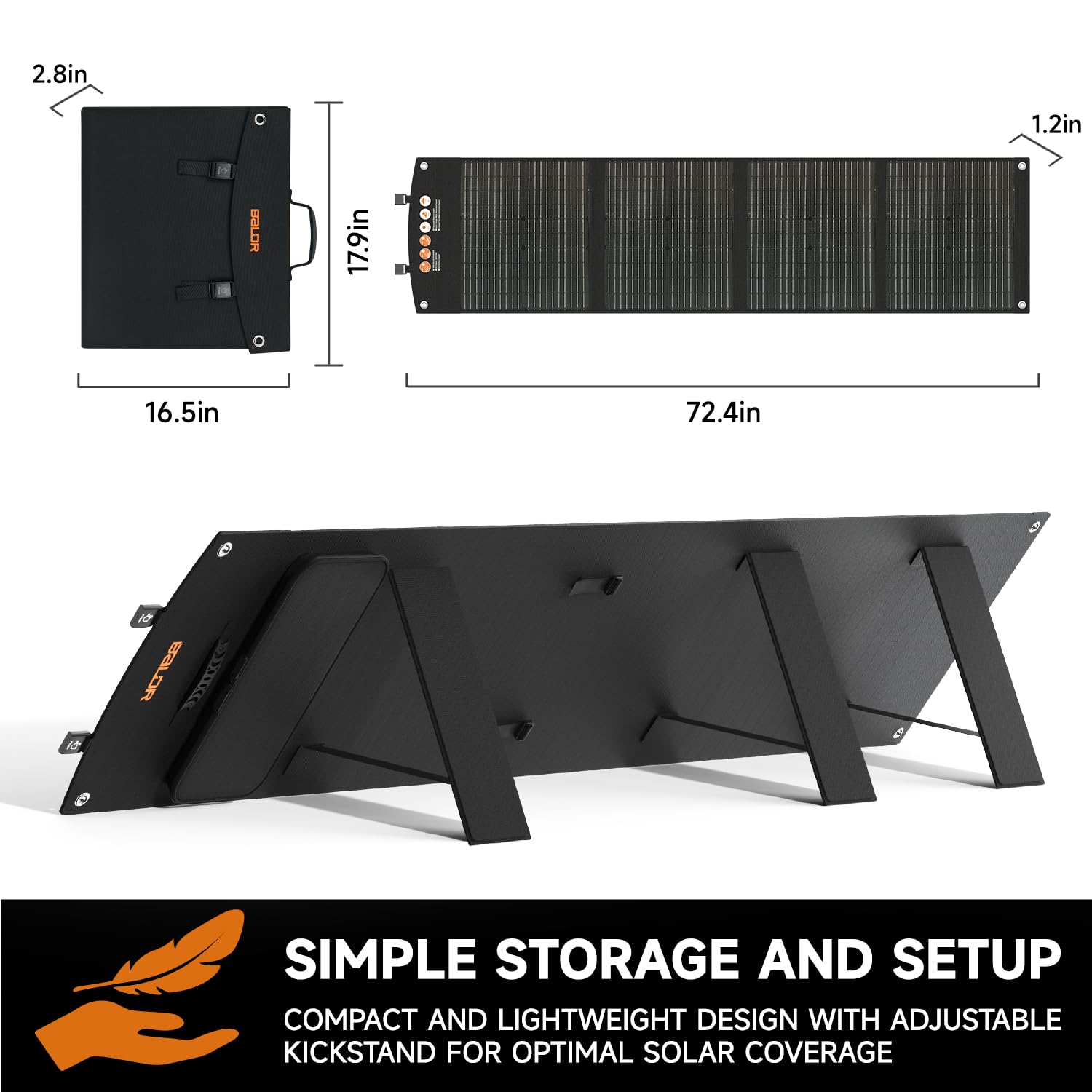 baldr panel charging devices at campsite showing reliable outdoor power