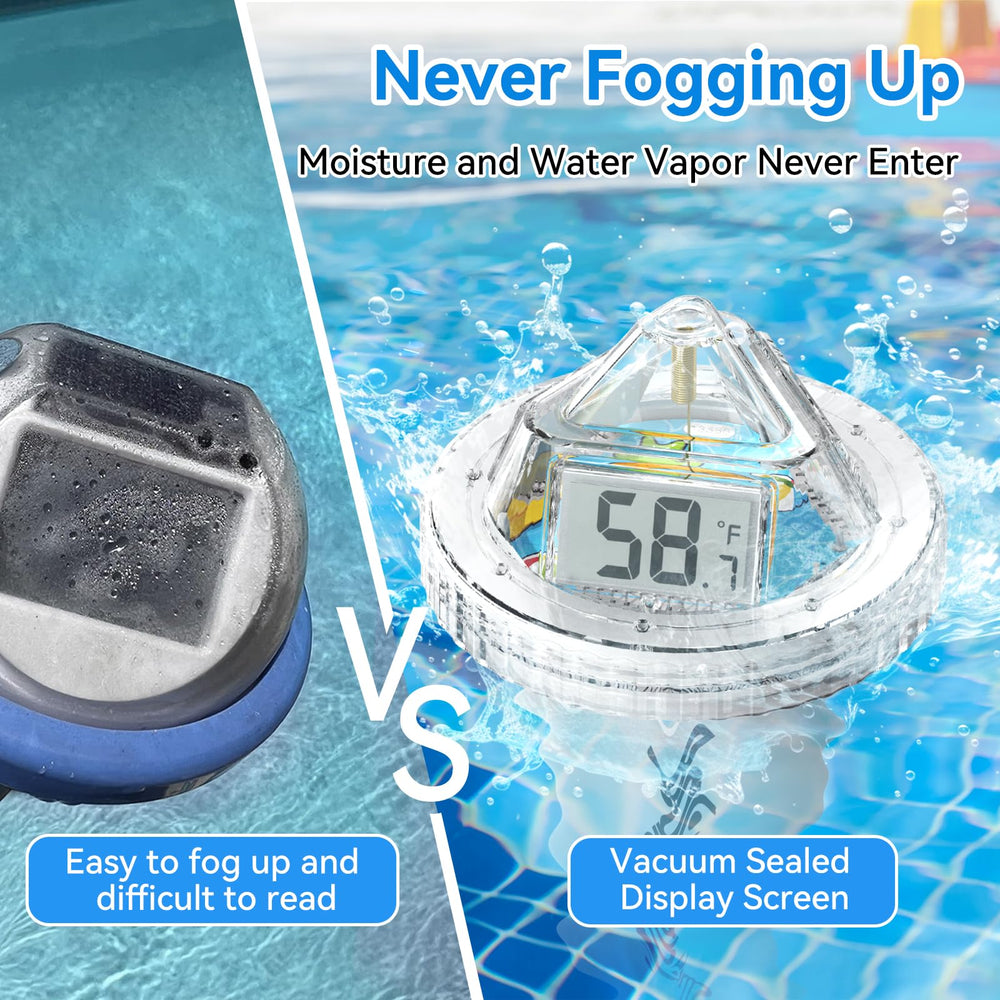 BaldrTherm floating in spa showing real-world use and consistent temperature control