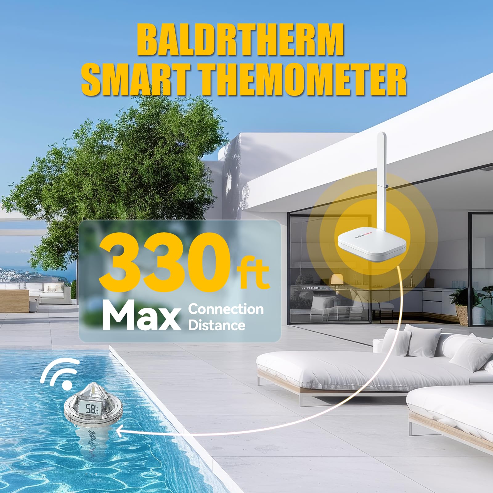 BaldrTherm transparent top detail revealing clear digits