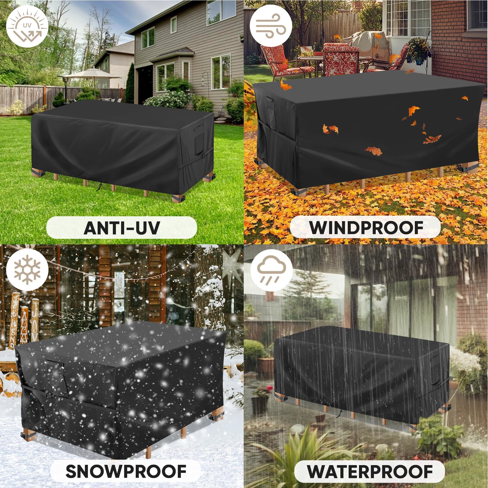 BALEINE lifestyle backyard patio showing durable, weatherproof protection