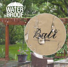 BALI OUTDOORS hem and drawstring detail ensuring secure windproof fit