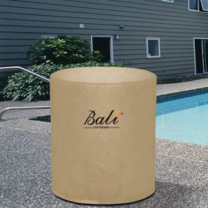 BALI OUTDOORS khaki cover in backyard offering weather protection