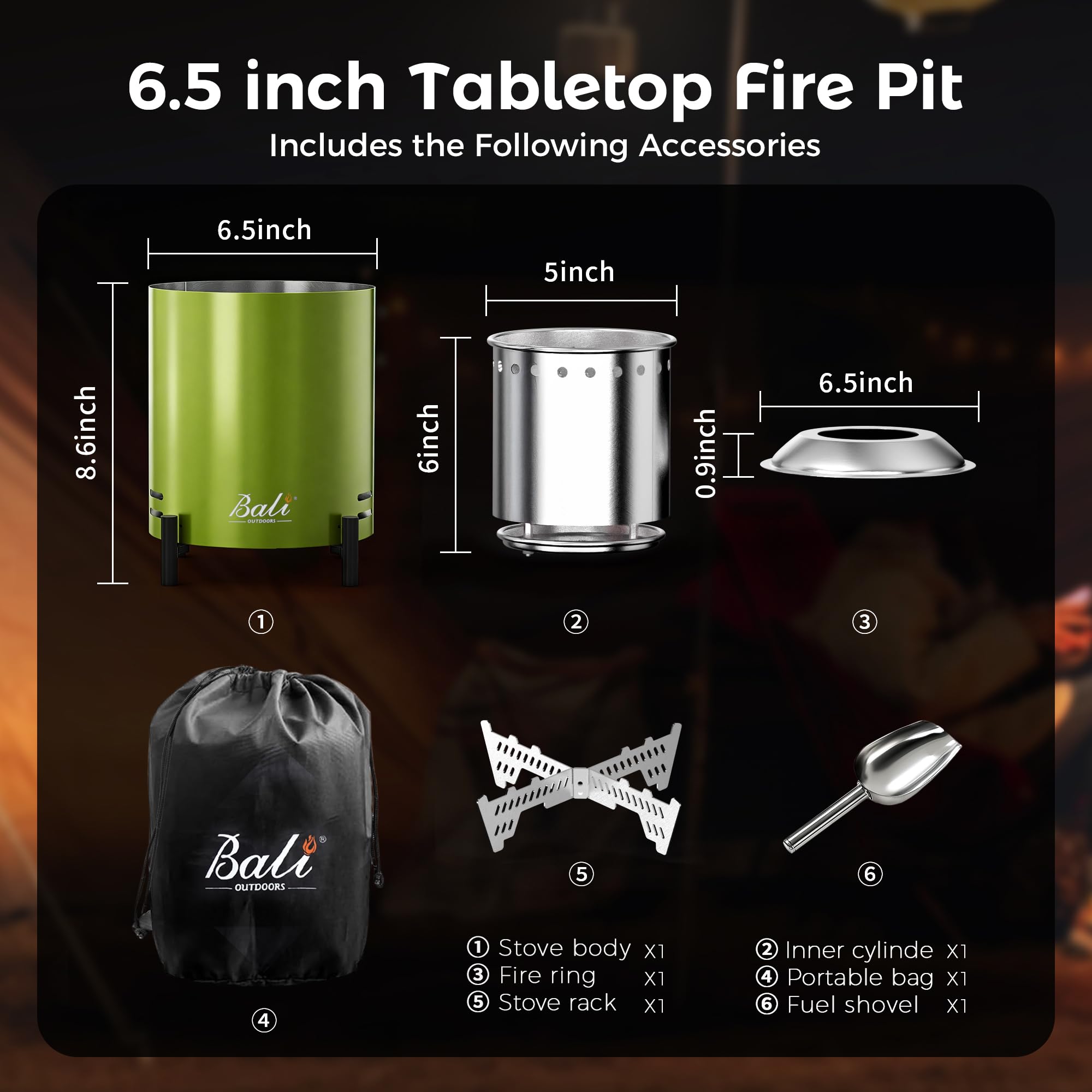 BALI OUTDOORS portable packed unit ready for camping or outdoor travel convenience