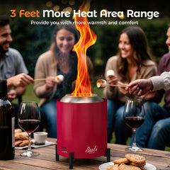 BALI OUTDOORS pellet hopper and ash tray detail for easy refilling and cleanup