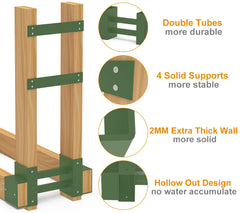 BALIE SPACE installed brackets with 2x4 lumber demonstrating custom length build