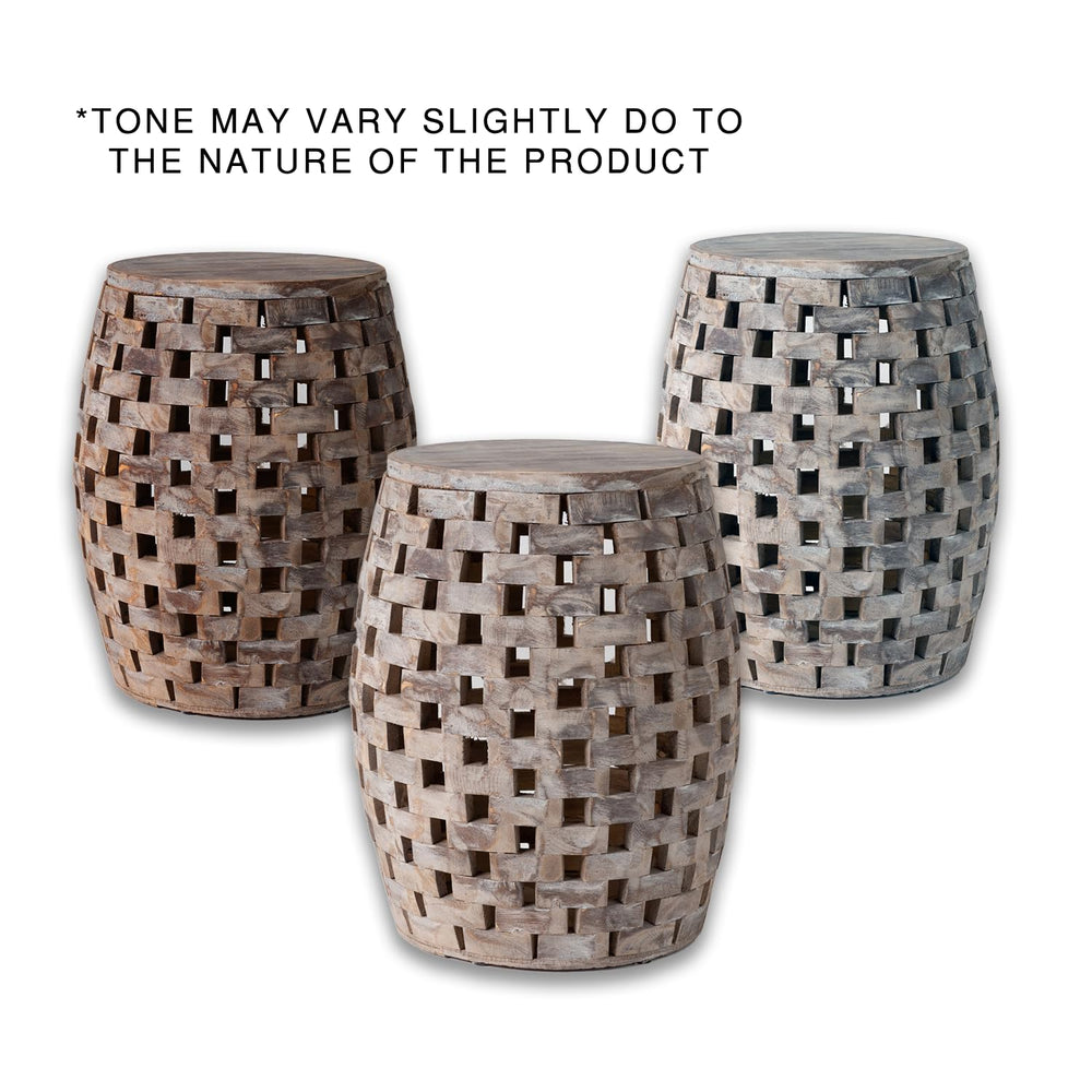 Balkene Home Maya oval functioning as a side table next to a sofa
