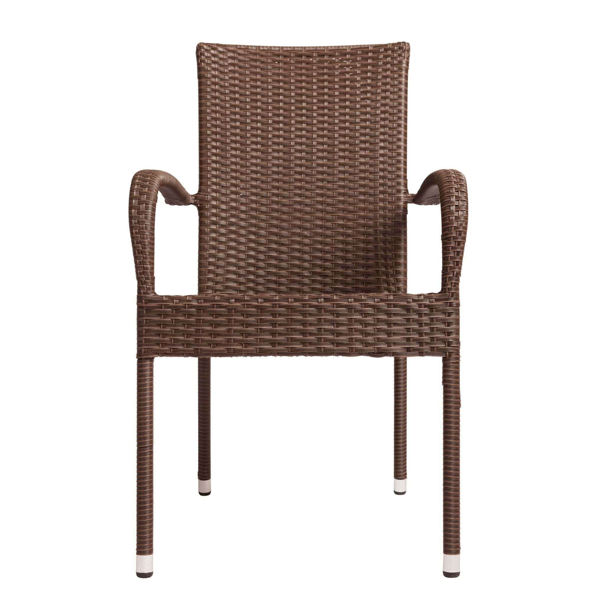 Balkene Home stacked chairs in storage showing space-saving convenience