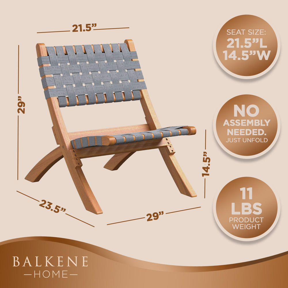Balkene Home Sava sized next to side table to show scale and practical footprint