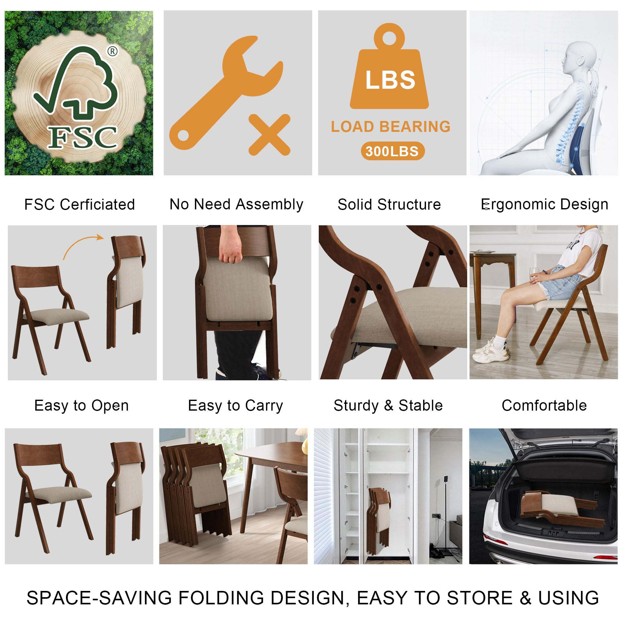 Ball & Cast chair legs with non-slip pads protecting floors and improving stability