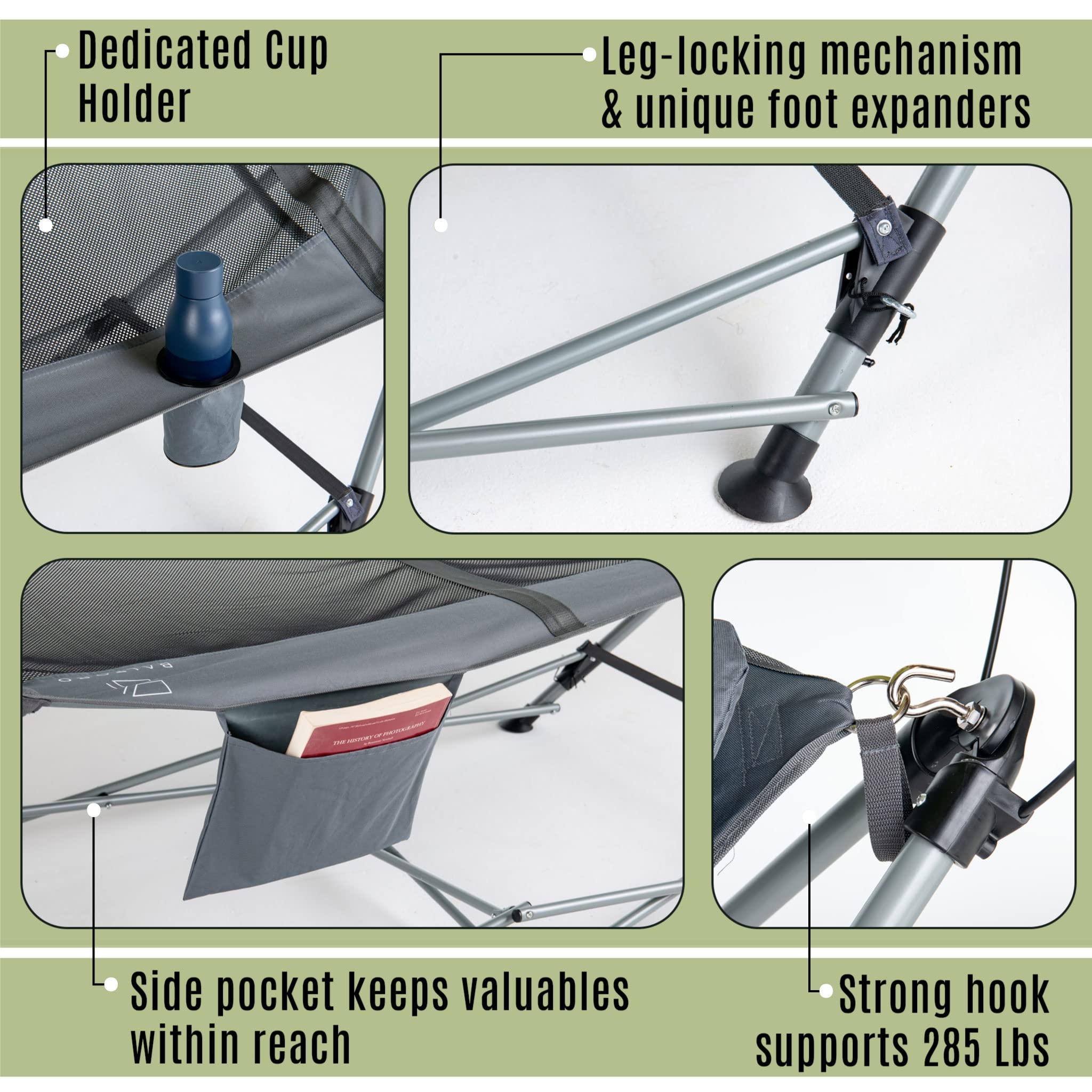 BALTORO Lucania canopy detail attached showing sun protection and adjustable shade