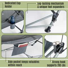 BALTORO Lucania canopy detail attached showing sun protection and adjustable shade