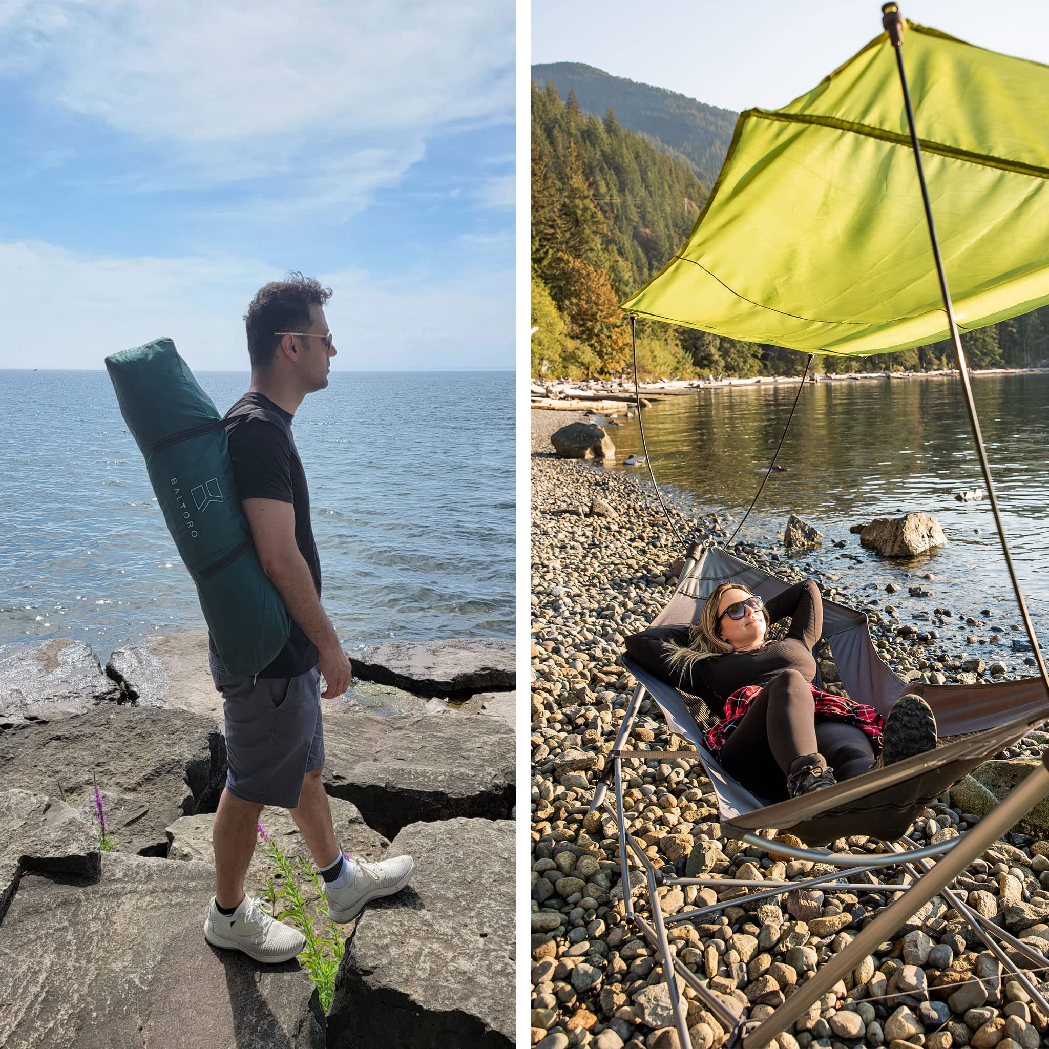 BALTORO Lucania with person for scale showing comfortable size and real-world use