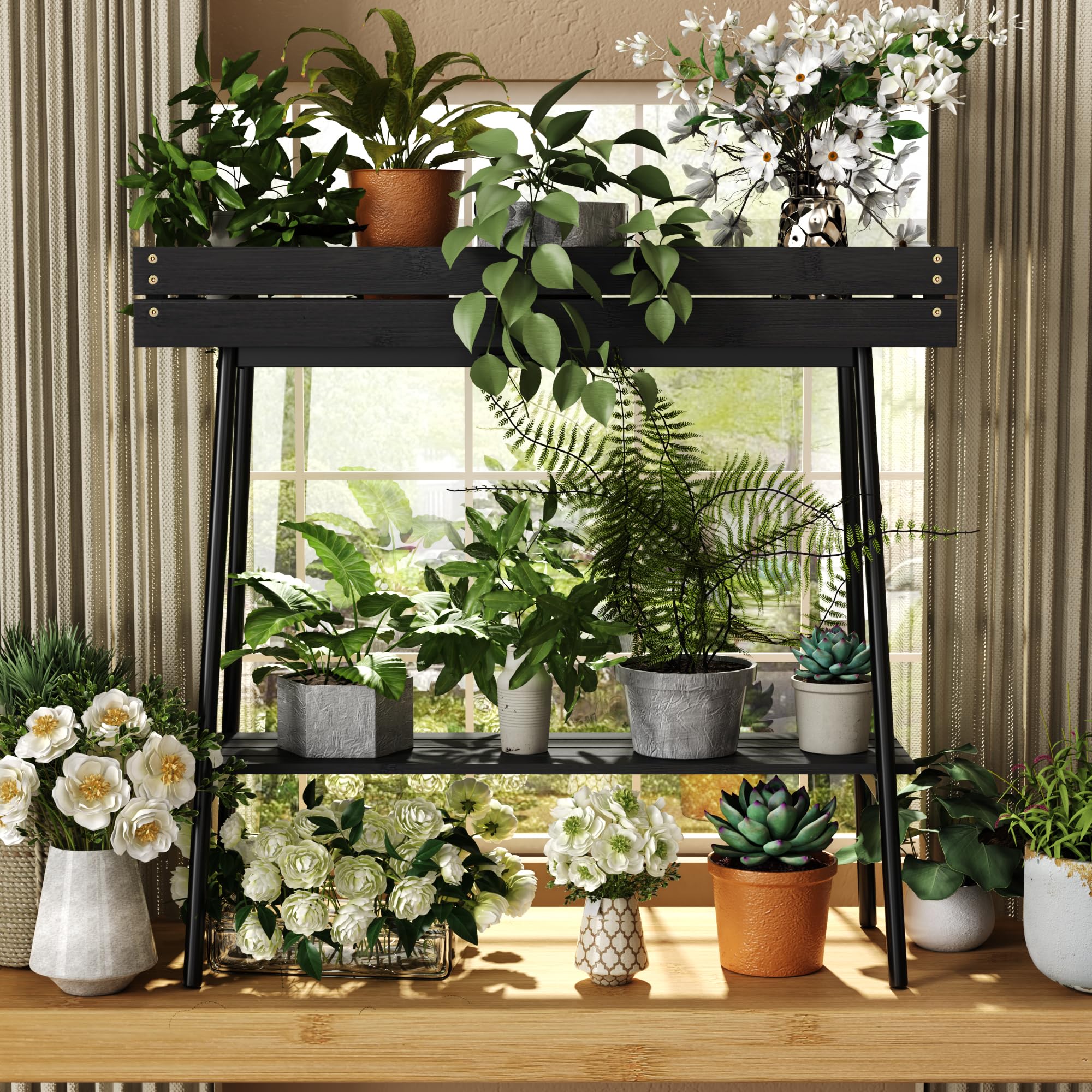 BAMBANG lifestyle scene in living room showcasing decorative display benefit
