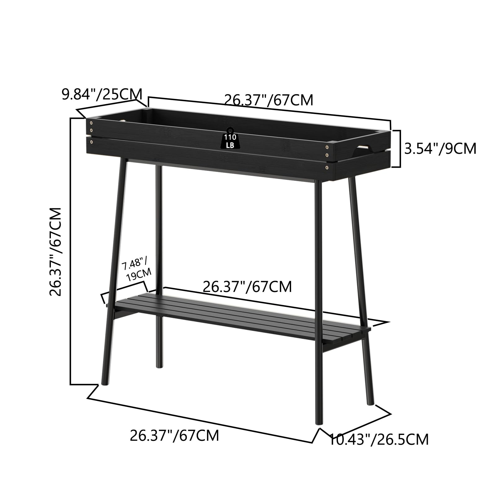 BAMBANG close-up of top shelf rim securing pots, adds safety benefit
