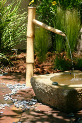 Bamboo Accents front view showing tall 36-inch spout and bold waterfall benefit