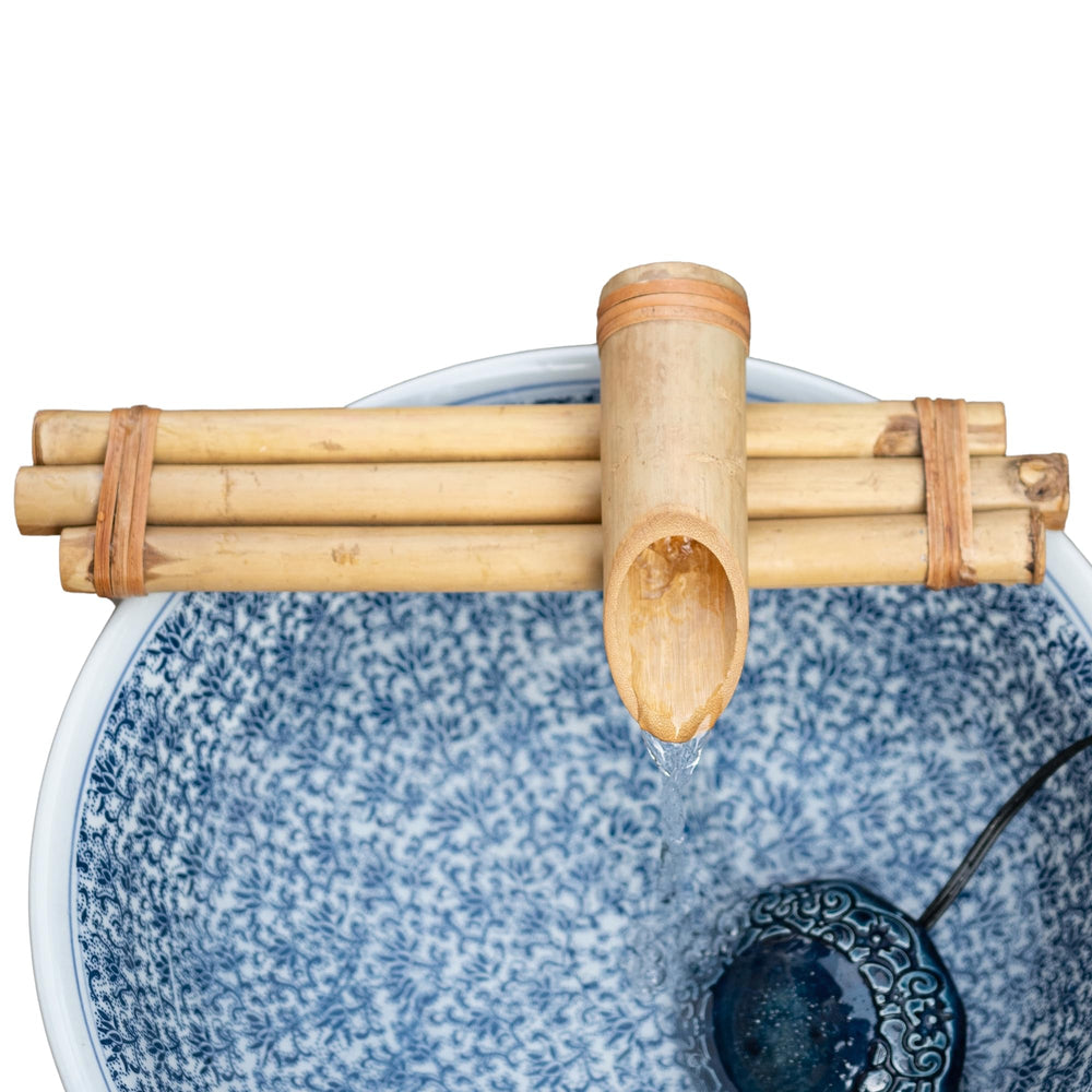 Bamboo Accents flowing water streams producing calming ambient sound