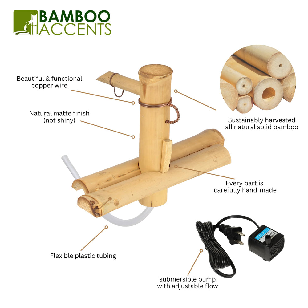 Bamboo Accents installed in a small basin demonstrating compact use benefit