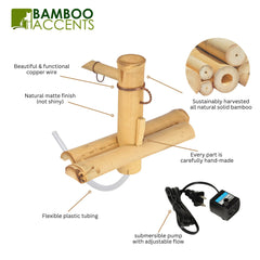 Bamboo Accents installed in a small basin demonstrating compact use benefit