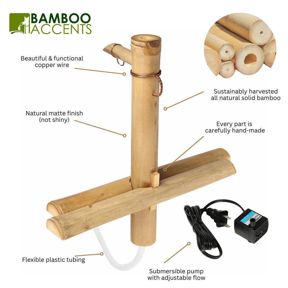 Bamboo Accents indoor tabletop display showing compact decorative benefit