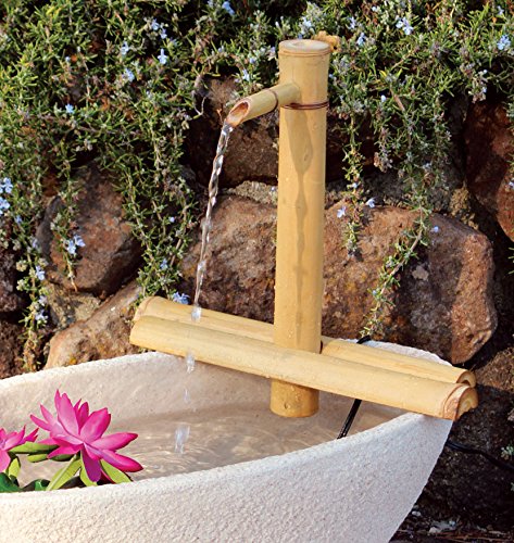 Bamboo Accents submersible pump and hose connection for quiet operation benefit