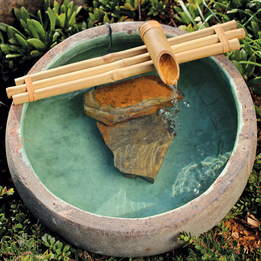 Bamboo Accents pump and connector assembly showing easy-install benefit