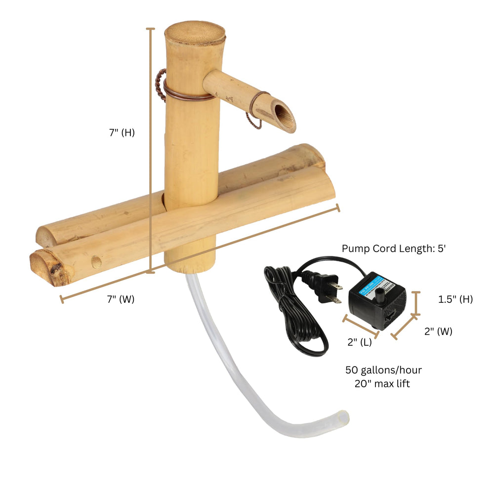Bamboo Accents included pump and hardware for easy installation benefit