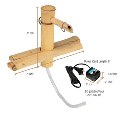 Bamboo Accents included pump and hardware for easy installation benefit
