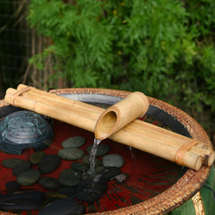 Bamboo Accents three-arm spouts detail illustrating even water distribution benefit