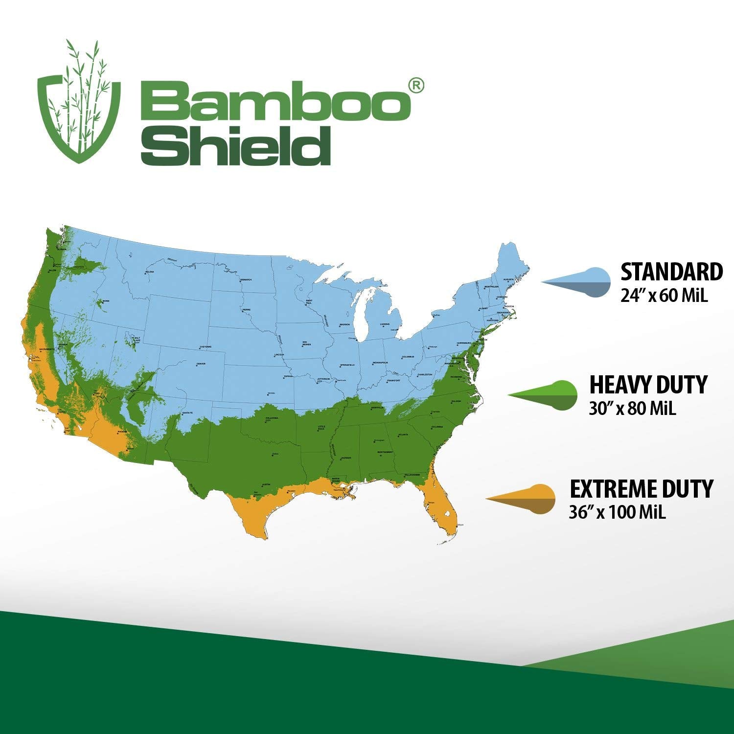 Bamboo Shield close-up texture of HDPE showing durable puncture resistance
