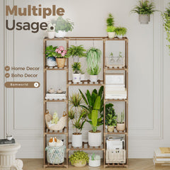 Bamworld central hanging plant feature showing added vertical interest