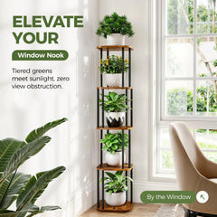 Bamworld close-up of ironwood shelf texture highlighting water-resistant finish benefit