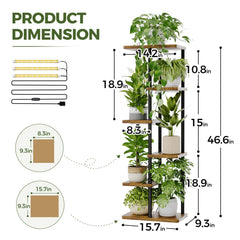 Bamworld close-up of full-spectrum LED panel highlighting adjustable light for growth